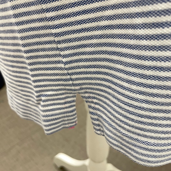 Vintage Lilly Pulitzer via Palm Beach, Medium Blue Striped Polo Shirt. - Picture 5 of 6